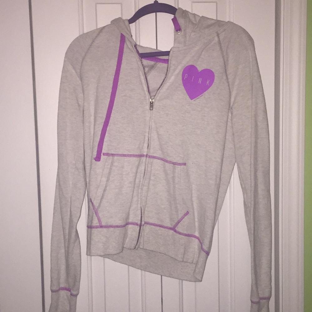Pink Zip up sweatshirt